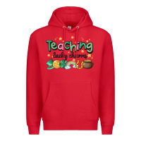 Red teaching lucky charm Premium Hoodie - MaliasSmallBusiness