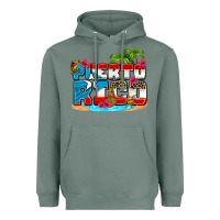Sage puerto rico and flowers with frog Heavyweight Hoodie - AdoDesignShop