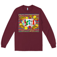 Burgundy taco fiesta Long Sleeve Tee - Zillion Design Studio