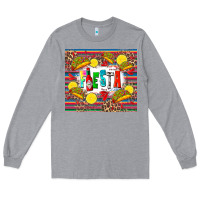 Heather Grey taco fiesta Long Sleeve Tee - Zillion Design Studio