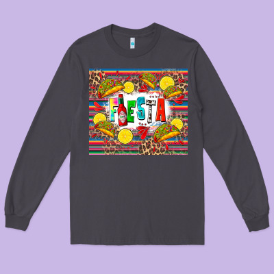 Taco Fiesta Long Sleeve Tee Designed By Zillion Design Studio