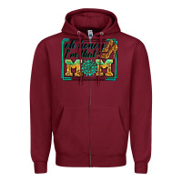 Burgundy oh honey i'm that mom Zipper Hoodie - Zillion Design Studio