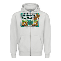 Dove Grey oh honey i'm that mom Zipper Hoodie - Zillion Design Studio