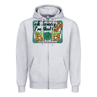 Heather Grey oh honey i'm that mom Zipper Hoodie - Zillion Design Studio