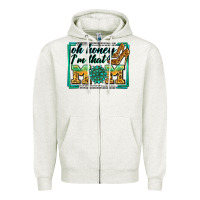 Oatmeal Heather oh honey i'm that mom Zipper Hoodie - Zillion Design Studio