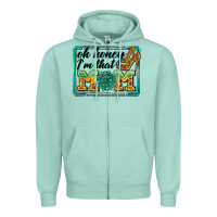 Seafoam oh honey i'm that mom Zipper Hoodie - Zillion Design Studio