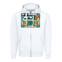 White oh honey i'm that mom Zipper Hoodie - Zillion Design Studio