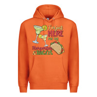 Carrot i'm here for the margaritas and tacos Premium Hoodie - MaliasSmallBusiness