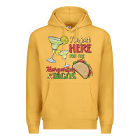 Mustard i'm here for the margaritas and tacos Premium Hoodie - MaliasSmallBusiness