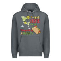 I'm Here For The Margaritas And Tacos Premium Hoodie | Teevron