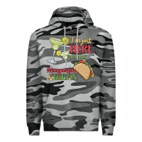 Slate Camo i'm here for the margaritas and tacos Premium Hoodie - MaliasSmallBusiness