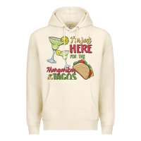 Tofu i'm here for the margaritas and tacos Premium Hoodie - MaliasSmallBusiness