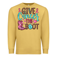 Antique Gold give cancer the boot Premium Sweatshirt - JahusDesignShop