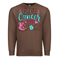Chestnut give cancer the boot Premium Sweatshirt - JahusDesignShop