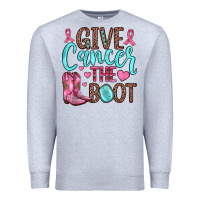 Heather Grey give cancer the boot Premium Sweatshirt - JahusDesignShop