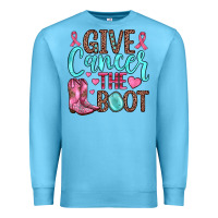 Ocean Blue give cancer the boot Premium Sweatshirt - JahusDesignShop