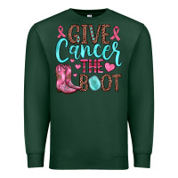 Sports Green give cancer the boot Premium Sweatshirt - JahusDesignShop