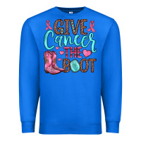True Royal give cancer the boot Premium Sweatshirt - JahusDesignShop