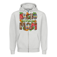Dove Grey nacho average mom Zipper Hoodie - Zillion Design Studio