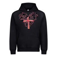 Black retro christian valentine Urban Hoodie - MaliasSmallBusiness