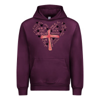 Mauve Wine retro christian valentine Urban Hoodie - MaliasSmallBusiness