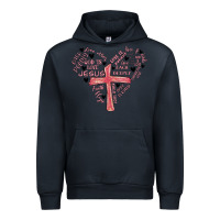 Navy retro christian valentine Urban Hoodie - MaliasSmallBusiness