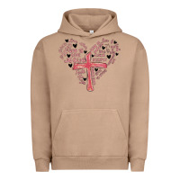 Pigment Burro retro christian valentine Urban Hoodie - MaliasSmallBusiness