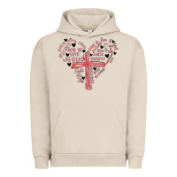 Pigment French Oak retro christian valentine Urban Hoodie - MaliasSmallBusiness