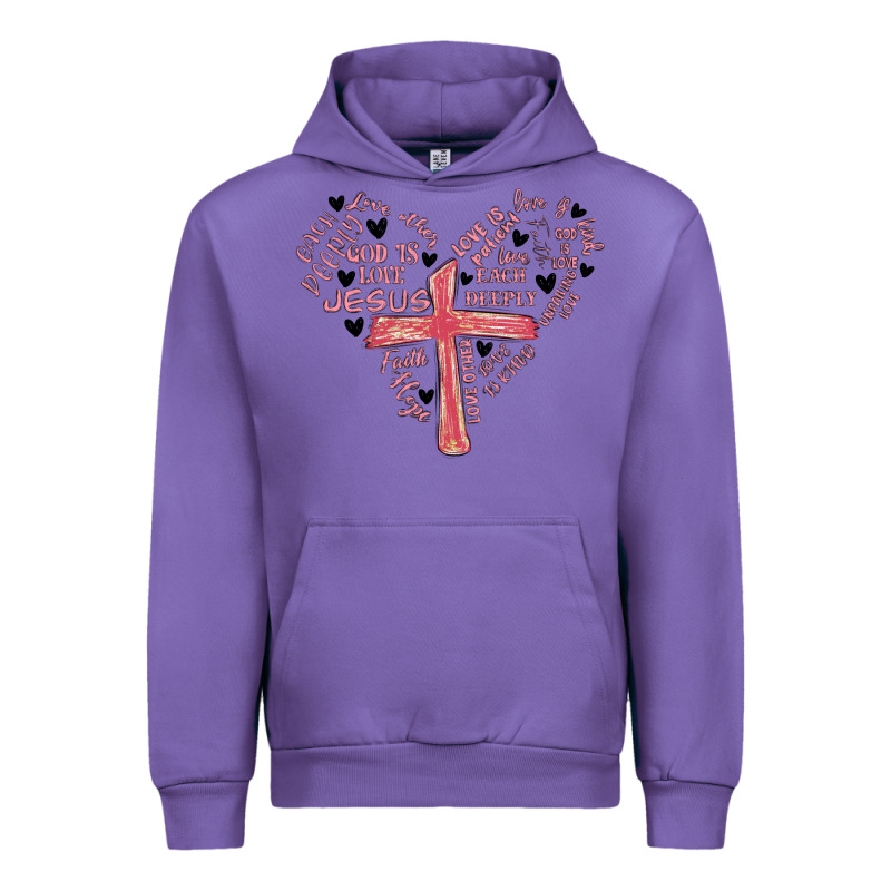 Retro Christian Valentine Urban Hoodie by MaliasSmallBusiness | Teevron