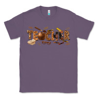 Lavender melanin teacher Classic Tee - texasbilliewilder
