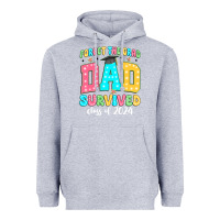 Heather Grey forget the grad dad survived class of 2024 Heavyweight Hoodie - JahusDesignShop