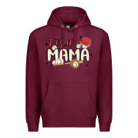 Burgundy t ball mama baseball Premium Hoodie - MaliasSmallBusiness