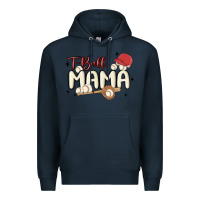 Navy t ball mama baseball Premium Hoodie - MaliasSmallBusiness