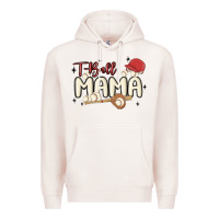 Pale Pink t ball mama baseball Premium Hoodie - MaliasSmallBusiness