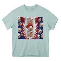 Arona Baseball Mom Heavy Core Tee - CowhideDigitalArt
