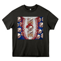 Asphalt Baseball Mom Heavy Core Tee - CowhideDigitalArt