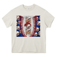 Cream Baseball Mom Heavy Core Tee - CowhideDigitalArt
