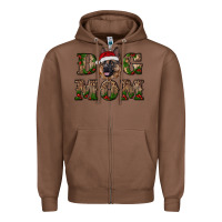 Chestnut chriistmas dog mom with german shepherd Zipper Hoodie - RanaPortraitStore