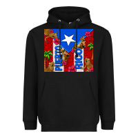 Black puerto rico coqui leopard Heavyweight Hoodie - AdoDesignShop