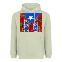 Matcha puerto rico coqui leopard Heavyweight Hoodie - AdoDesignShop