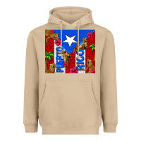 Mushroom puerto rico coqui leopard Heavyweight Hoodie - AdoDesignShop