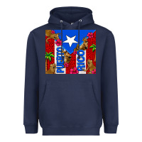 Navy puerto rico coqui leopard Heavyweight Hoodie - AdoDesignShop
