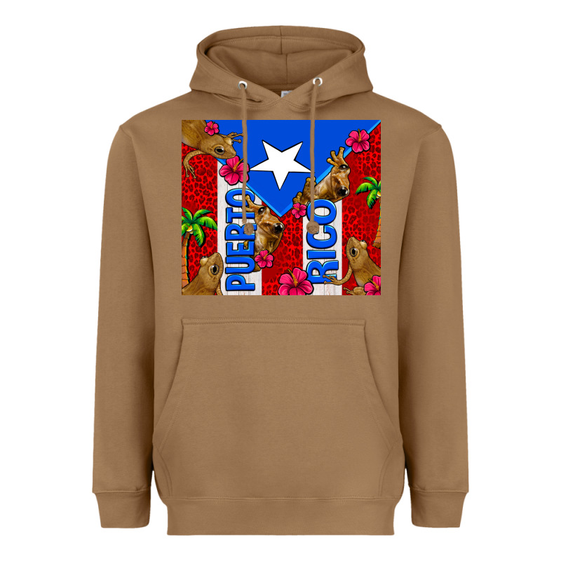 Puerto Rico Coqui Leopard Heavyweight Hoodie by AdoDesignShop | Teevron