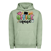Pigment Oil Green office squad Urban Hoodie - MaliasSmallBusiness