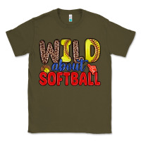 Army Green wild about softball Classic Tee - Zillion Design Studio