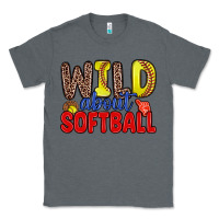 Charcoal Heather wild about softball Classic Tee - Zillion Design Studio