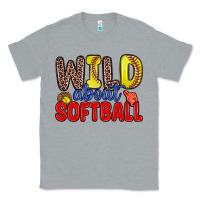 Heather Grey wild about softball Classic Tee - Zillion Design Studio