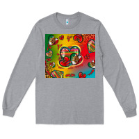 Heather Grey mexico hearts Long Sleeve Tee - Zillion Design Studio