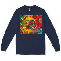 Navy mexico hearts Long Sleeve Tee - Zillion Design Studio