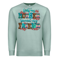 Seafoam first my mother second my friend Premium Sweatshirt - AdoDesignShop